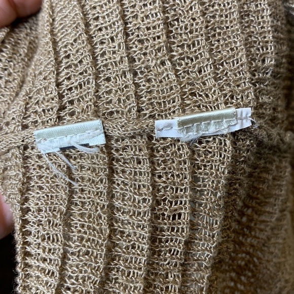 Cutter & Buck || Short Sleeve Sheer Loose Knit 3 Button Ribbon Belt Cardigan M - Picture 14 of 17